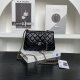chanel 25s mini cf black shiny lambskin gold hardware large