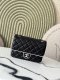 chanel 25p cf white edges&black shiny lambskin gold hardware large