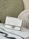 chanel 25p cf black edges&white shiny lambskin gold hardware large