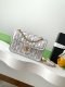 chanel 25c cf silver woven gold hardware small