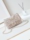 chanel 22s cf pink&white Colorful letter sequins gold hardware chanel 22s cf pink&white Colorful letter sequins gold hardware