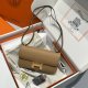 Hermes Constance Elan Epsom Shoulder Bag in Chevre Gold Golden Hardware
