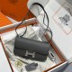 Hermes Constance Elan Epsom Shoulder Bag in Etain Silver Hardware