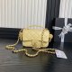 chanel 25c top handle cf yellow shiny lambskin Hollow gold cc&gold hardware small chanel 25c top handle cf yellow shiny lambskin Hollow gold cc&gold hardware small