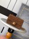 chanel cf brown Suede gold hardware small chanel cf brown Suede gold hardware small