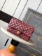 chanel cf Claret Suede gold hardware