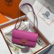 Hermes Constance Elan Epsom Shoulder Bag in Magnolia Golden Hardware