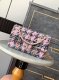 chanel 24k cf black&pink tweed gold hardware
