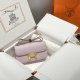 Hermes Constance Elan Epsom Shoulder Bag in Mauve Pale Golden Hardware