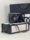 chanel coco love cf black shiny lambskin gold hardware small