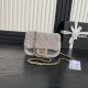 chanel 24k cf grey Teddy Bear Shearling copper hardware small