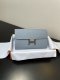 Hermes Constance Epsom Long To Go Wallet bleu lin Silver Hardware