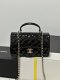 chanel 24k cf black patent leather sliver hardware