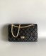 chanel 2.55 black aged calfskin gold hardware large
