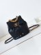 chanel 24c 19 backpack black shiny lambskin gold cc gold&sliver hardware chanel 24c 19 backpack black shiny lambskin gold cc gold&sliver hardware
