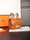 Hermes Constance Alligator Shoulder Bag Orange