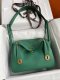 Hermes Taurillon Clemence Lindy 26 Vert Vertigo
