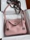 Hermes Taurillon Clemence Lindy 26 Rose Sakura