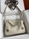Hermes Taurillon Clemence Lindy 26 Craie