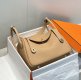 Hermes Taurillon Clemence Lindy 26 Chevre Gold