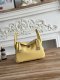 Hermes Mini Lindy Taurillon Clemence 19 Jaune Poussin