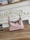 Hermes Mini Lindy Taurillon Clemence 19 Mauve Pale
