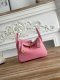 Hermes Mini Lindy Taurillon Clemence 19 Rose Sakura