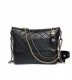 chanel gabrielle hobo bag black aged calfskin gold hardware large
