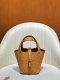 Hermes Ostrich Picotin Lock 22 Brown