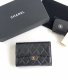 chanel purse cf black shiny lambskin gold hardware medium
