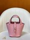 Hermes Ostrich Picotin Lock 22 Rose Sakura
