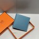 Hermes Epsom Bi-Fold Wallet Bleu Jean