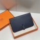 Hermes Togo Passport Holder Blue Saphir