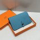 Hermes Togo Passport Holder Bleu Jean