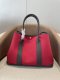 Hermes Garden Party 30 TPM Bicolor Toile Officier Negonda Tote Rouge Grenat and Black Hermes Garden Party 30 TPM Bicolor Toile Officier Negonda Tote Rouge Grenat and Black