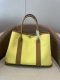 Hermes Garden Party 30 TPM Bicolor Toile Officier Negonda Tote Jaune Citron and Chevre Gold Hermes Garden Party 30 TPM Bicolor Toile Officier Negonda Tote Jaune Citron and Chevre Gold