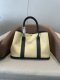 Hermes Garden Party 30 TPM Bicolor Toile Officier Negonda Tote Jaune Poussin and Black Hermes Garden Party 30 TPM Bicolor Toile Officier Negonda Tote Jaune Poussin and Black