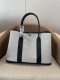 Hermes Garden Party 30 TPM Bicolor Toile Officier Negonda Tote Ecru and Black Hermes Garden Party 30 TPM Bicolor Toile Officier Negonda Tote Ecru and Black
