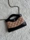 chanel 24s Nano 31bag apricot&black shiny calfskin gold hardware chanel 24s Nano 31bag apricot&black shiny calfskin gold hardware