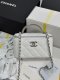 chanel 25p Vanity Case bag white caviar calfskin sliver hardware chanel 25p Vanity Case bag white caviar calfskin sliver hardware
