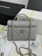 chanel 25p Vanity Case Heart rhinestones bag grey caviar calfskin gold hardware