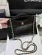 chanel 24c nano 31bag black shiny calfskin gold hardware