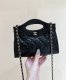 chanel 24s nano 31bag black shiny lambskin gold hardware