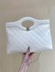 chanel 24s horizontal 31bag white shiny lambskin gold hardware