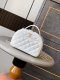 chanel 25c bowling bag white caviar calfskin gold hardware