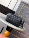 chanel Cambon hobo Underarm Bag black shiny lambskin sliver hardware