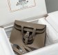 Hermes Taurillon Clemence Verso Halzan 25 Etoupe