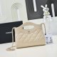 chanel nano 31bag light grey shiny lambskin sliver hardware