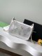 chanel 25s Hollow mesh bag white shiny lambskin gold hardware