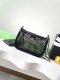 chanel 25s Hollow mesh bag black shiny lambskin gold hardware